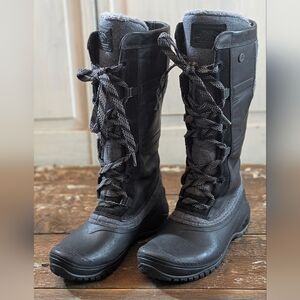 The North Face Shellista IV Tall Boot - Black Insulated Winter Boots.